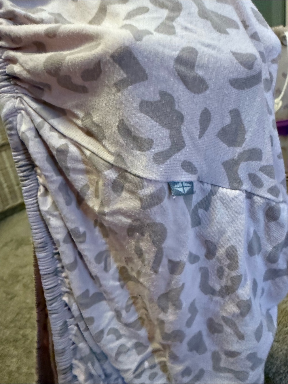 Kyte baby Soft Pink Leopard Print baby / toddler crib sheet